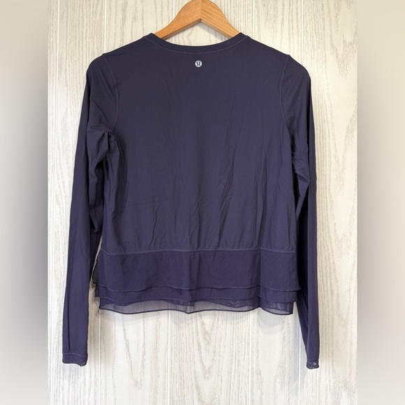 Lululemon Sole Training Long Sleeve (UV Protection) Black Grape Size 10/12 EUC - Picture 8 of 8